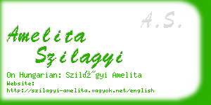 amelita szilagyi business card